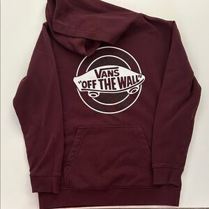 Vans Boys Maroon Hoodie